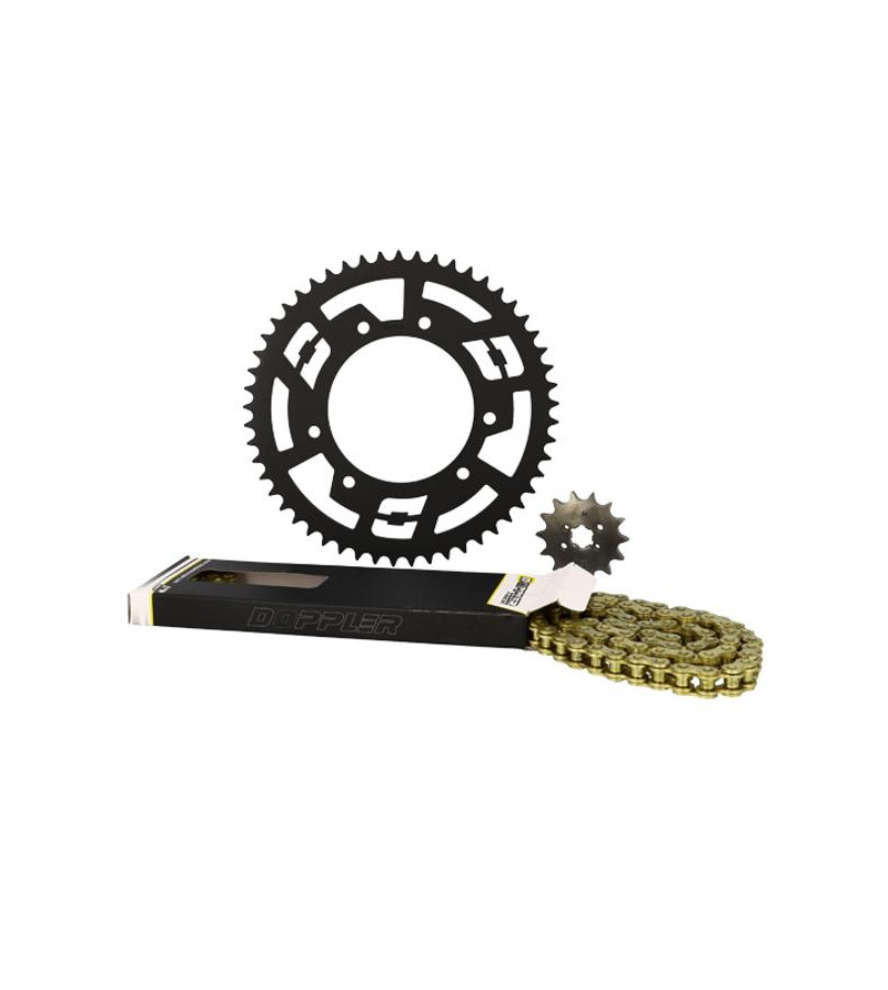 KIT CHAINE DOPPLER ORIGIN ACIER ADAPT. SENDA DRD/RACING/RCR 11 420 14x53DTS D102 FIX 3X2 50 À BOITE sur le site du spécialist...