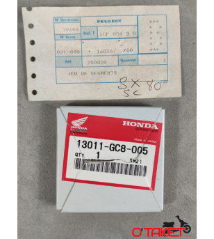 Jeu de segment Aero 80 origine HONDA (compatible SC/SX 80 Peugeot) Accueil sur le site du spécialiste des deux roues O-TAKET.COM