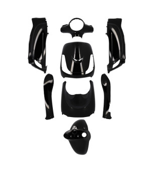 CARROSSERIE SCOOTER TUN'R KIT ADAPT. SYM FIDDLE 2 4TPS 2008-2014 (NOIR VERNIS )- 8 PCS SCOOTER sur le site du spécialiste des...