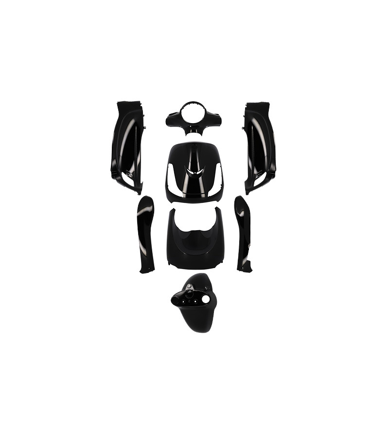 CARROSSERIE SCOOTER TUN'R KIT ADAPT. SYM FIDDLE 2 4TPS 2008-2014 (NOIR VERNIS )- 8 PCS SCOOTER sur le site du spécialiste des...