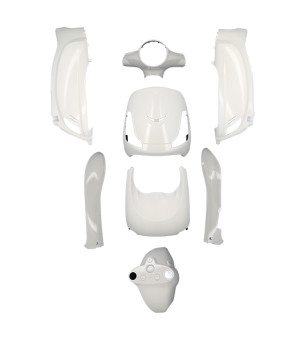 CARROSSERIE SCOOTER TUN'R KIT ADAPT. SYM FIDDLE 2 4TPS 2008-2014 (BLANC VERNIS )- 8 PCS SCOOTER sur le site du spécialiste de...