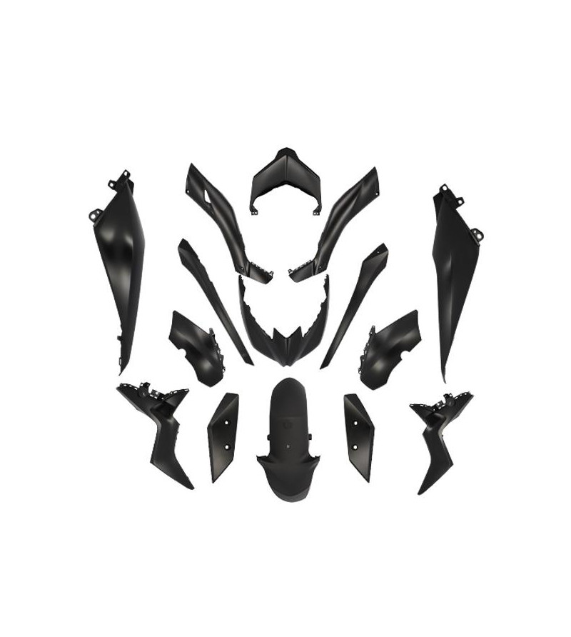 CARROSSERIE MAXI SCOOTER TUN'R KIT ADAPT. 125/300 YAMAHA XMAX 2018- NOIR MAT (15 PCS) MAXI-SCOOTER sur le site du spécialiste...