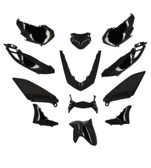 CARROSSERIE MAXI SCOOTER TUN'R KIT ADAPT. 125 YAMAHA NMAX 2021- NOIR BRILLANT (12 PCS MAXI-SCOOTER sur le site du spécialiste...