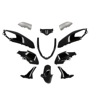 CARROSSERIE MAXI SCOOTER TUN'R KIT ADAPT. 125 YAMAHA NMAX 2015-2020 NOIR BRILLANT (11 PCS MAXI-SCOOTER sur le site du spécial...