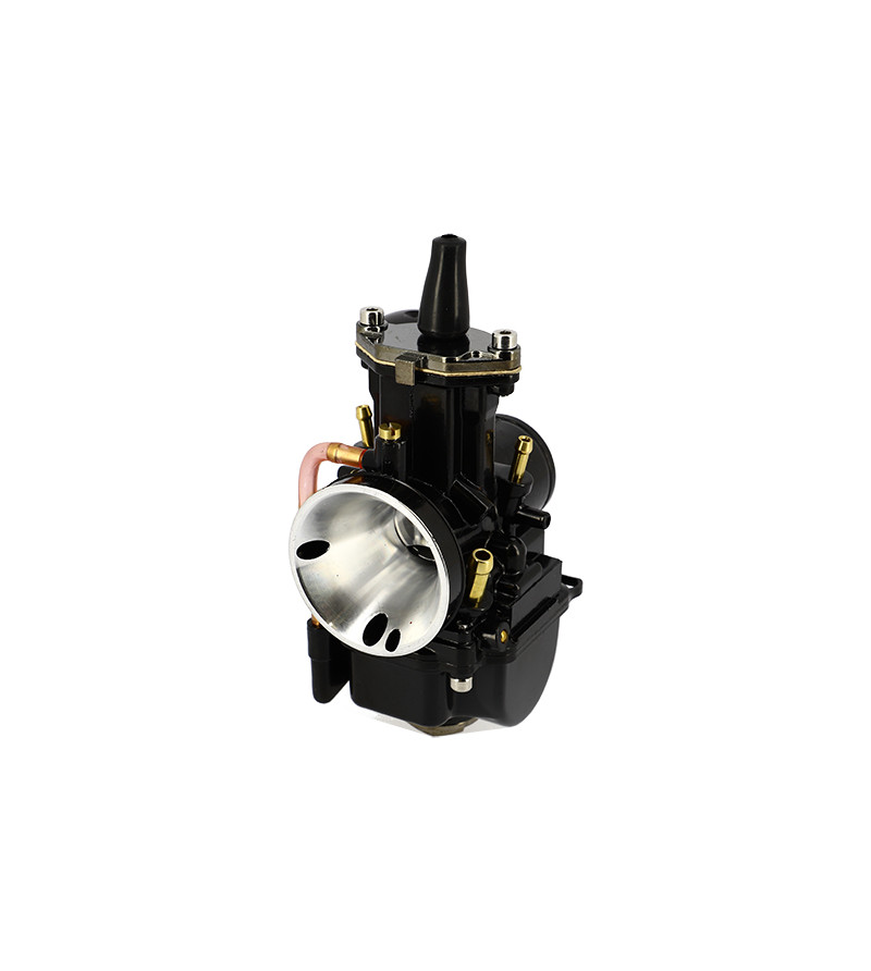 CARBURATEUR TYPE PWK 24 AVEC POWER JET (BOISSEAU PLAT/STARTER TIRETTE) NOIR SCOOTER sur le site du spécialiste des deux roues...