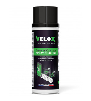 GRAISSE SILICONE VELOX CONTACT DIELECTRIQUE SPECIAL BATTERIE VAE/E BIKE (AEROSOL 200ML) E-shop sur le site du spécialiste des...