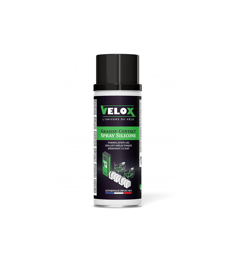 GRAISSE SILICONE VELOX CONTACT DIELECTRIQUE SPECIAL BATTERIE VAE/E BIKE (AEROSOL 200ML) E-shop sur le site du spécialiste des... GRAISSE SILICONE VELOX CONTACT DIELECTRIQUE SPECIAL BATTERIE VAE/E BIKE (AEROSOL 200ML) E-shop sur le site du spécialiste des...