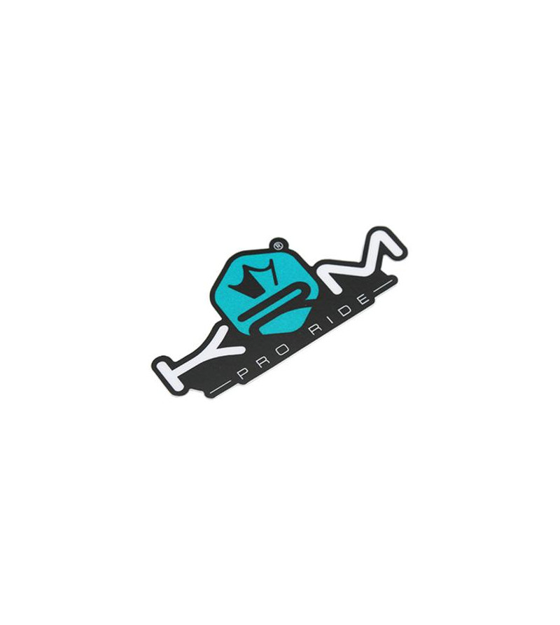 AUTOCOLLANT KRM PRO RIDE - TURQUOISE (8X4CM) Accueil sur le site du spécialiste des deux roues O-TAKET.COM