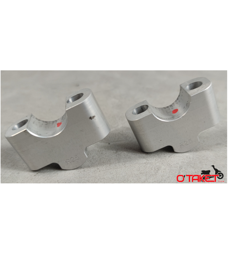 Rehausses de pontet 22 mm Aluminium ADAPTABLE/UNIVERSEL Accueil sur le site du spécialiste des deux roues O-TAKET.COM