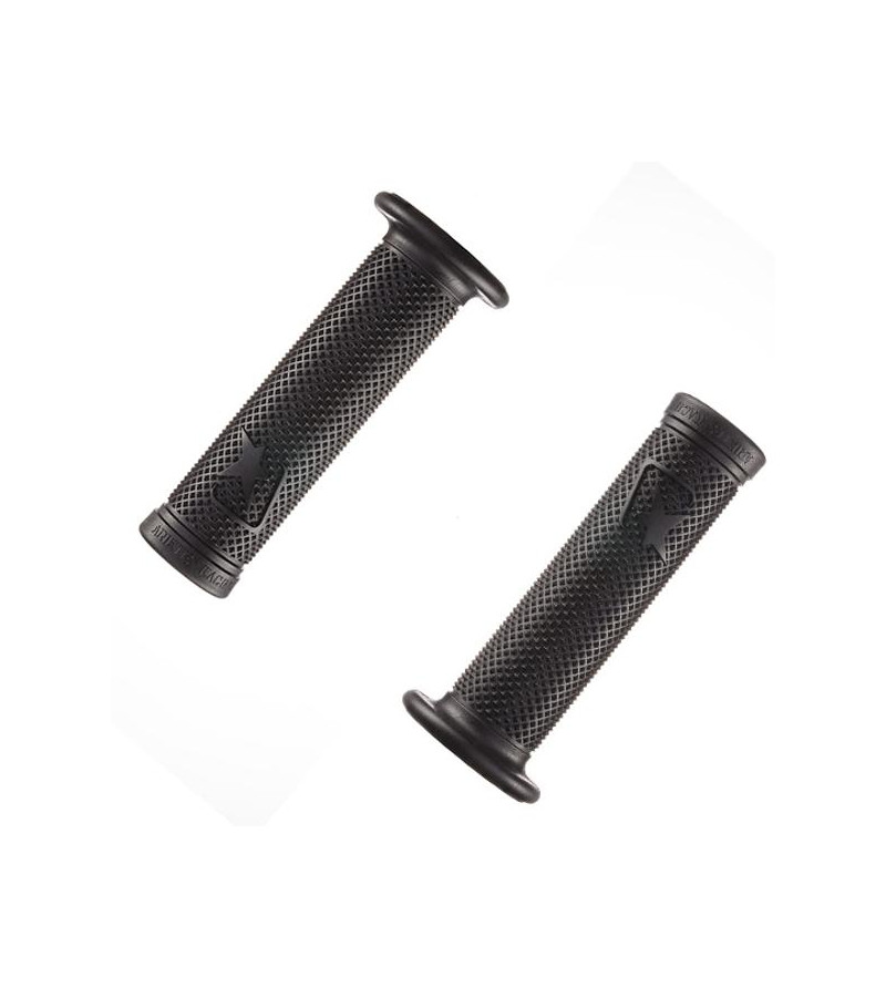 REVETEMENT/POIGNEE ARIETE ARIES NOIR SUPERSOFT (PR) - 125MM - DEBOUCHE POUR EMBOUT SCOOTER sur le site du spécialiste des deu...