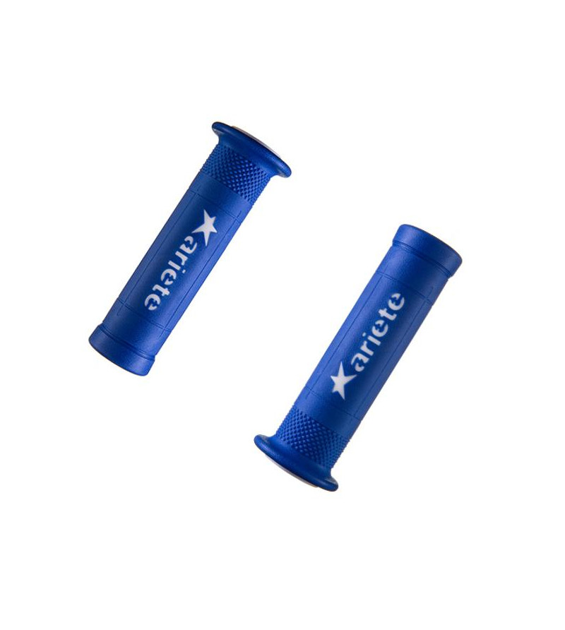 REVETEMENT/POIGNEE ARIETE ARIRAM BLEU/BLANC (PR) - 120MM - DEBOUCHE POUR EMBOUT DE GUIDON SCOOTER sur le site du spécialiste ...
