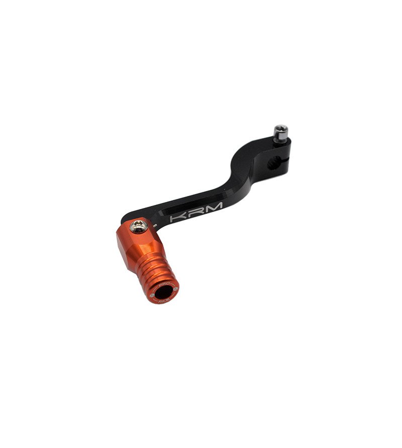 SELECTEUR VITESSE KRM ADAPT. DERBI SENDA ALU NOIR/ORANGE (REPLIABLE)