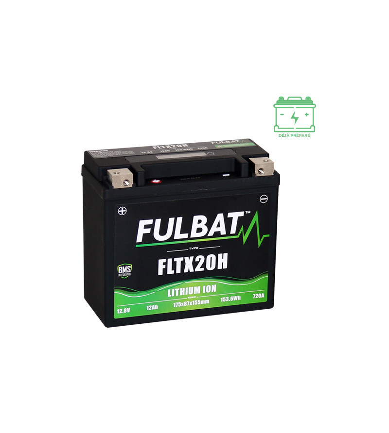 BATTERIE FLTX20H FULBAT 12V12AH LITHIUM LG175 L87 H155 COM FTX20-BS