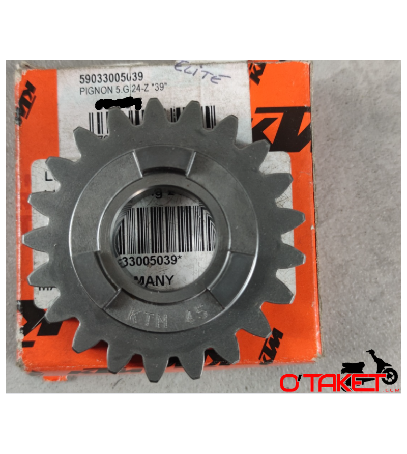Pignon 5 vitesses 24 dents "39" SMR/SX/MXC/XC origine KTM 400/450/525/560cc Accueil sur le site du spécialiste des deux roues... Pignon 5 vitesses 24 dents "39" SMR/SX/MXC/XC origine KTM 400/450/525/560cc Accueil sur le site du spécialiste des deux roues...