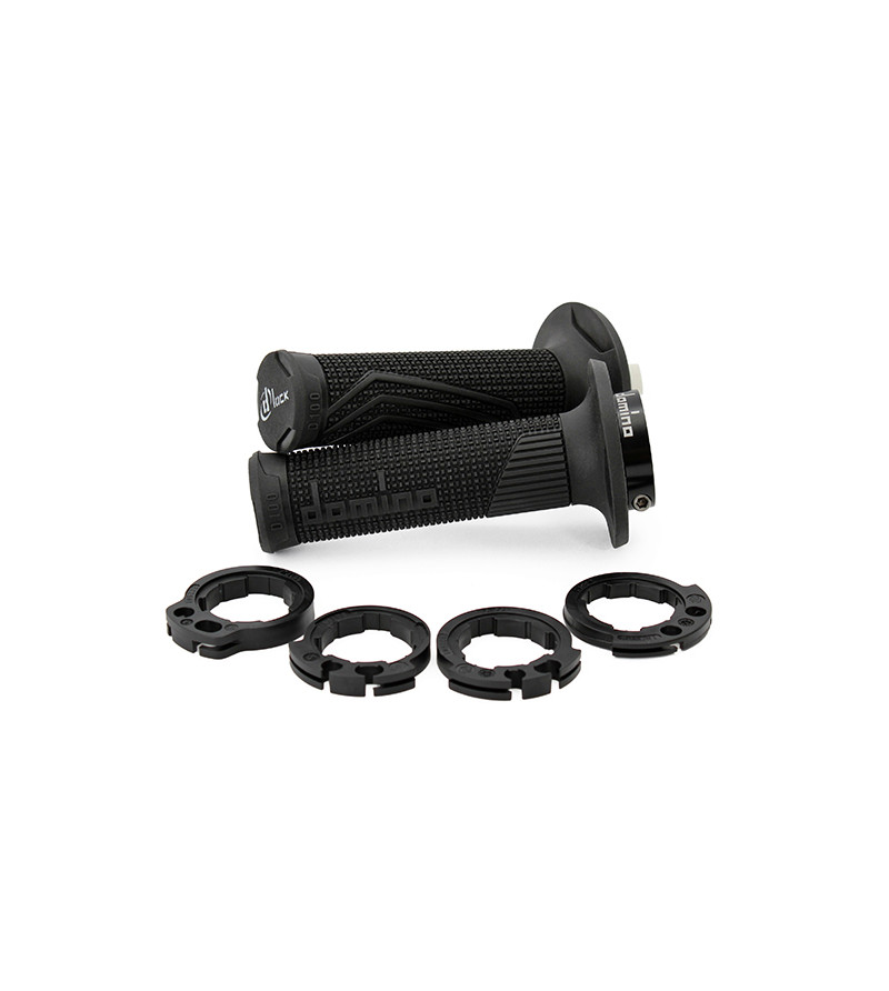 REVETEMENT/POIGNEE DOMINO D-LOCK 4 TEMPS NOIR (PR) 116MM