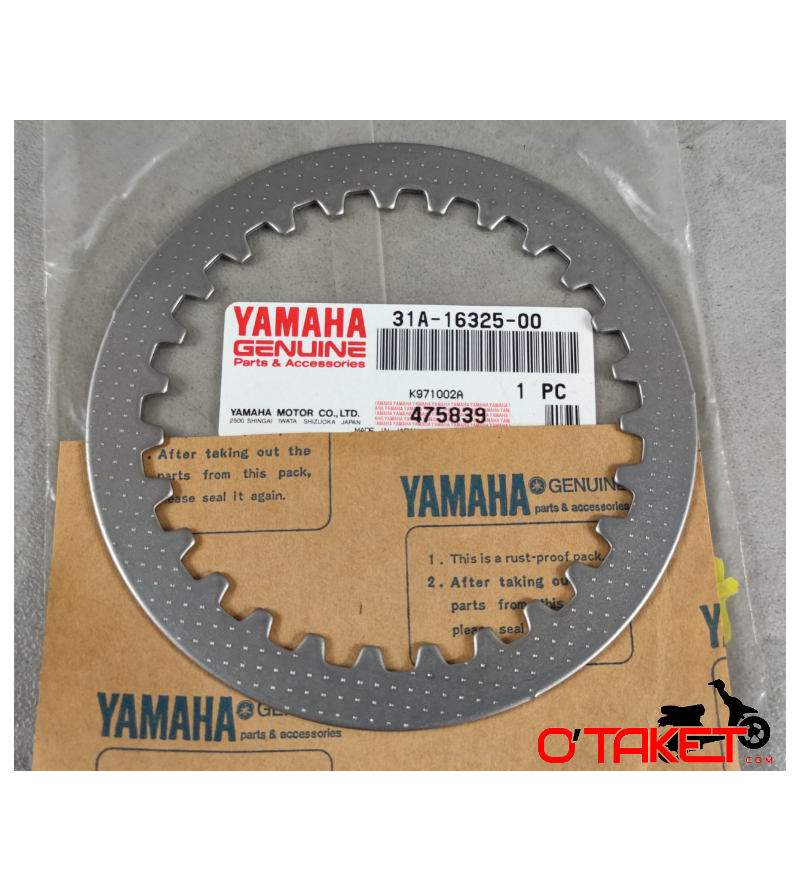 Disque d'embrayage lisse Maxim/Fzr/Fz/FZ1 origine YAMAHA Accueil sur le site du spécialiste des deux roues O-TAKET.COM