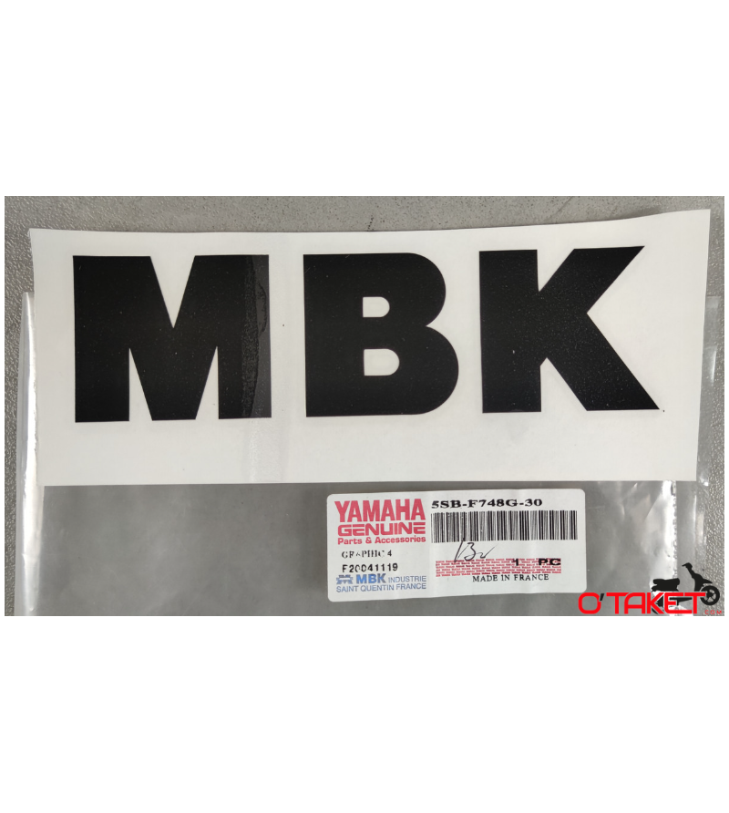 Autocollant/Sticker MBK Accueil sur le site du spécialiste des deux roues O-TAKET.COM