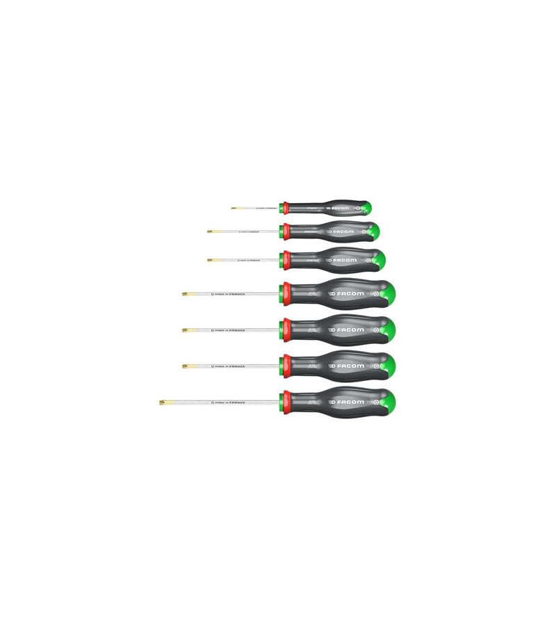 JEU DE 7 TOURNEVIS PROTWIST TORX ET RESISTORX FACOM  - PRIX NET