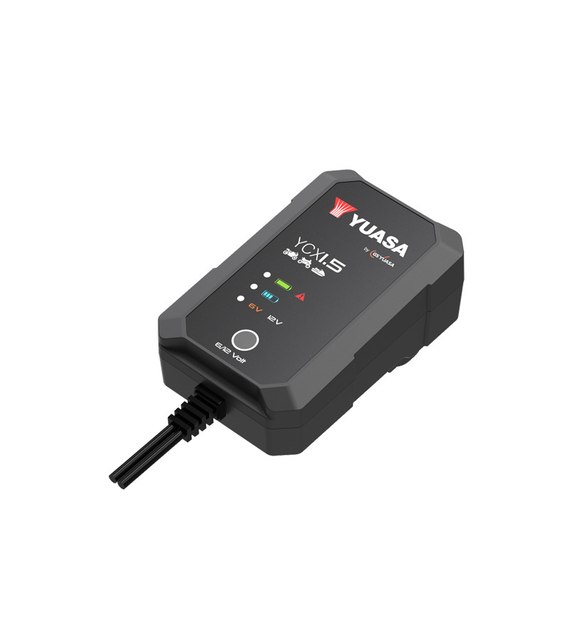 CHARGEUR BATTERIE YUASA YCX1.5 - 6V/12V 1.5A