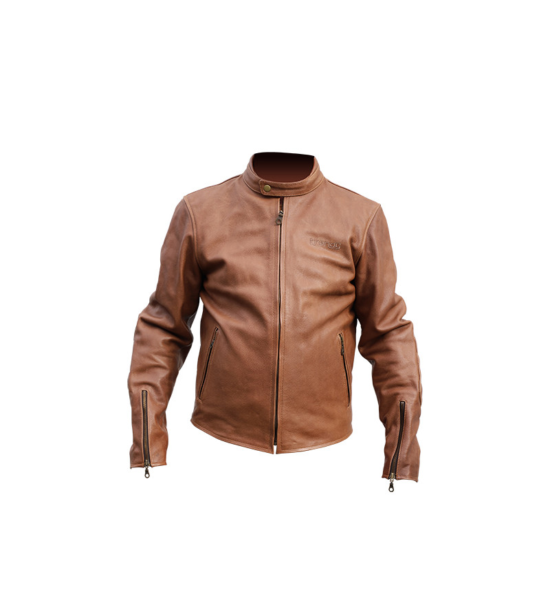 BLOUSON TRENDY CORIUM CUIR MARRON S ÉQUIPEMENTS sur le site du spécialiste des deux roues O-TAKET.COM