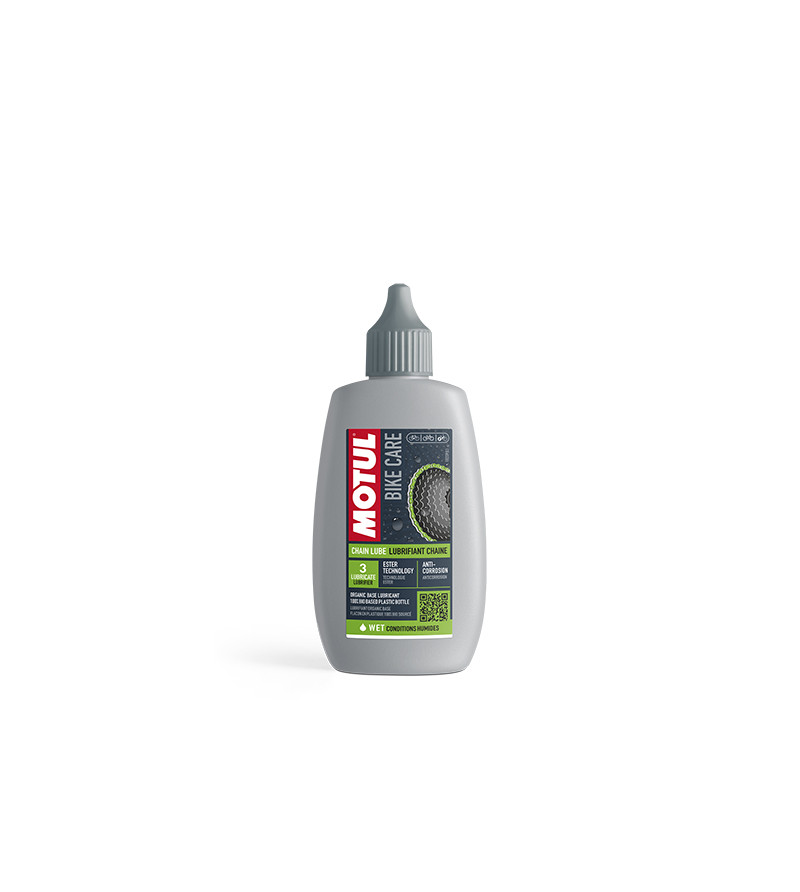 HUILE/LUBRIFIANT VELO MOTUL CHAIN LUB WET/CONDITIONS HUMIDES (100ML) ATELIER sur le site du spécialiste des deux roues O-TAKE...