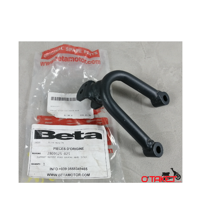 Support/Repose pied gauche RR origine BETA Accueil sur le site du spécialiste des deux roues O-TAKET.COM Support/Repose pied gauche RR origine BETA Accueil sur le site du spécialiste des deux roues O-TAKET.COM