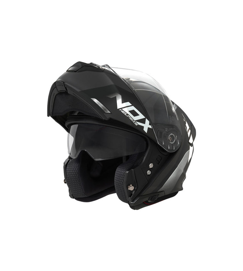 CASQUE MODULABLE NOX N960 CRUZR NOIR MAT/BLANC T59-60 L ÉQUIPEMENTS sur le site du spécialiste des deux roues O-TAKET.COM CASQUE MODULABLE NOX N960 CRUZR NOIR MAT/BLANC T59-60 L ÉQUIPEMENTS sur le site du spécialiste des deux roues O-TAKET.COM