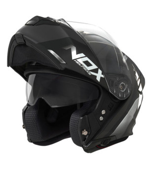CASQUE MODULABLE NOX N960 CRUZR NOIR MAT/BLANC T63-64 XXL ÉQUIPEMENTS sur le site du spécialiste des deux roues O-TAKET.COM