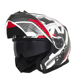 CASQUE MODULABLE NOX N966 FOCAL BLANC/ROUGE T61-62 XL ÉQUIPEMENTS sur le site du spécialiste des deux roues O-TAKET.COM