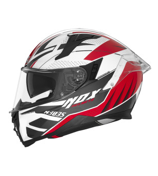 CASQUE INTEGRAL DOUBLE ECRAN NOX N303-S VEKTRA BLANC/ROUGE T53-54 XS ÉQUIPEMENTS sur le site du spécialiste des deux roues O-...