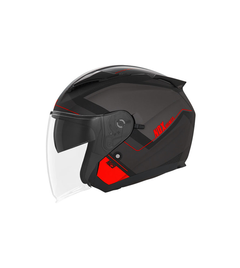 CASQUE JET DOUBLE ECRAN NOX N129 TRIOM NOIR MAT/ROUGE T53-54 XS ÉQUIPEMENTS sur le site du spécialiste des deux roues O-TAKET... CASQUE JET DOUBLE ECRAN NOX N129 TRIOM NOIR MAT/ROUGE T53-54 XS ÉQUIPEMENTS sur le site du spécialiste des deux roues O-TAKET...