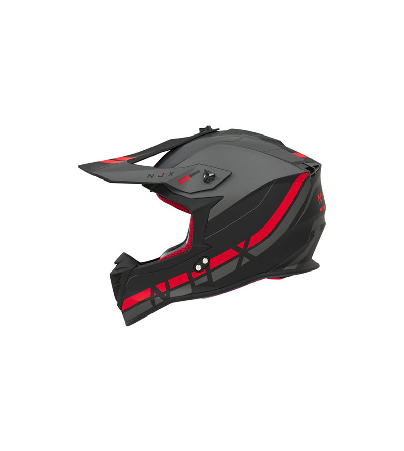 CASQUE CROSS NOX N633 AIRSHOCK NOIR MAT/ROUGE T63-64 XXL ÉQUIPEMENTS sur le site du spécialiste des deux roues O-TAKET.COM CASQUE CROSS NOX N633 AIRSHOCK NOIR MAT/ROUGE T63-64 XXL ÉQUIPEMENTS sur le site du spécialiste des deux roues O-TAKET.COM