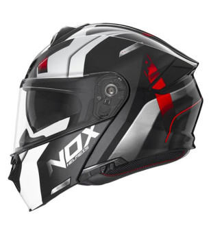 CASQUE MODULABLE NOX N960 CRUZR BLANC/ROUGE T61-62 XL ÉQUIPEMENTS sur le site du spécialiste des deux roues O-TAKET.COM