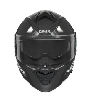 CASQUE MODULABLE NOX N960 CRUZR NOIR MAT/BLANC T63-64 XXL