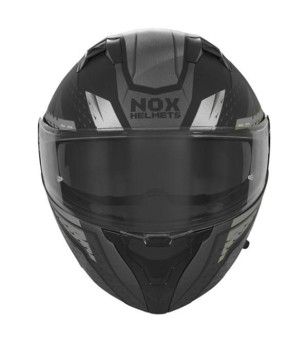 CASQUE MODULABLE NOX N966 FOCAL NOIR MAT/TITANIUM T63-64 XXL