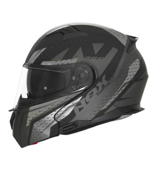 CASQUE MODULABLE NOX N966 FOCAL NOIR MAT/TITANIUM T63-64 XXL ÉQUIPEMENTS sur le site du spécialiste des deux roues O-TAKET.COM