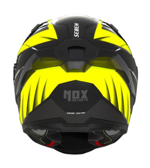 CASQUE INTEGRAL DOUBLE ECRAN NOX N303-S VEKTRA NOIR MAT/JAUNE FLUO T61-62 XL