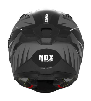 CASQUE INTEGRAL DOUBLE ECRAN NOX N303-S VEKTRA NOIR MAT/ARGENT T53-54 XS