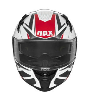 CASQUE INTEGRAL DOUBLE ECRAN NOX N303-S VEKTRA BLANC/ROUGE T53-54 XS ÉQUIPEMENTS sur le site du spécialiste des deux roues O-...