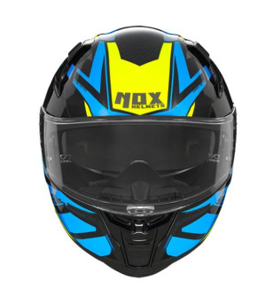 CASQUE INTEGRAL DOUBLE ECRAN NOX N303-S VEKTRA NOIR/JAUNE/BLEU T61-62XL ÉQUIPEMENTS sur le site du spécialiste des deux roues...