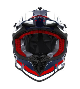 CASQUE CROSS NOX N633 AIRSHOCK BLANC/BLEU/ROUGE T61-62 XL ÉQUIPEMENTS sur le site du spécialiste des deux roues O-TAKET.COM