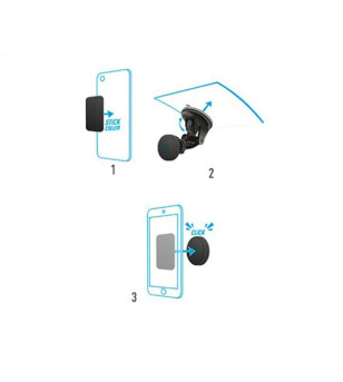 SUPPORT SMARTPHONE MOBILIS MAGNETIQUE FIXATION VENTOUSE POUR VOITURE ÉQUIPEMENTS sur le site du spécialiste des deux roues O-...