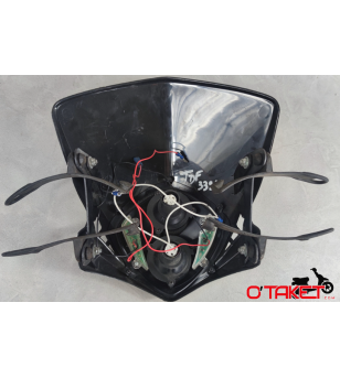 plaque phare/tête de fourche avec optique adaptable 50 à boite/moto Accueil sur le site du spécialiste des deux roues O-TAKET...
