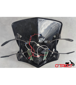 plaque phare/tête de fourche avec optique adaptable 50 à boite/moto universel Accueil sur le site du spécialiste des deux rou...