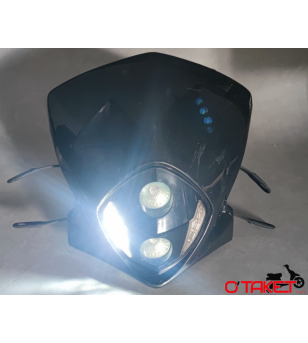 plaque phare/tête de fourche avec optique adaptable 50 à boite/moto universel Accueil sur le site du spécialiste des deux rou...
