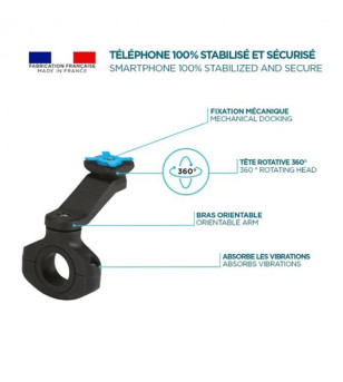 SUPPORT SMARTPHONE MOBILIS U.FIX GUIDON/CINTRE ORIENTABLE- FABRIQUE EN FRANCE + HOUSSE ÉQUIPEMENTS sur le site du spécialiste...