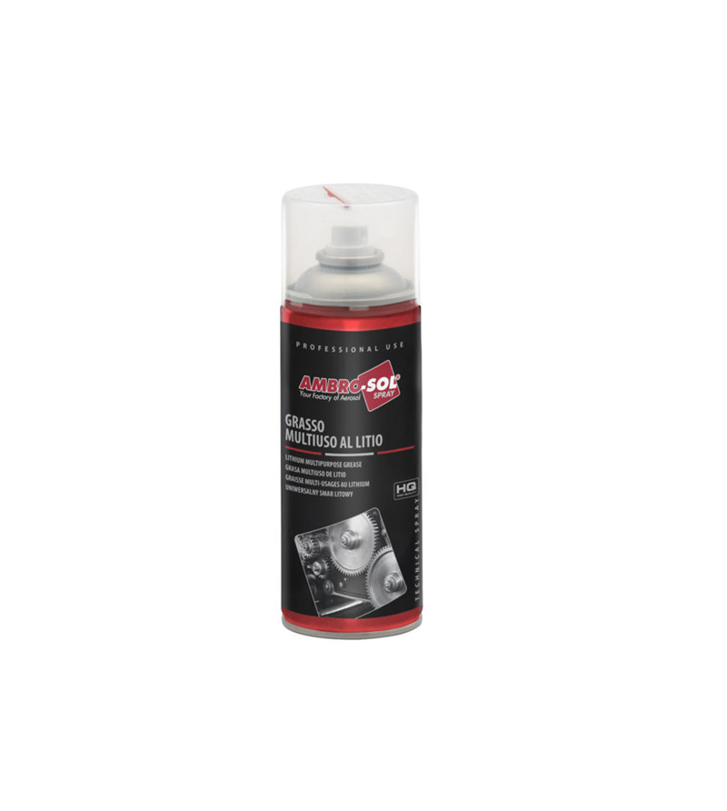 GRAISSE MULTIFONCTION AMBRO-SOL AU LITHIUM HAUTE QUALITE (AEROSOL 400 ML) ATELIER sur le site du spécialiste des deux roues O...