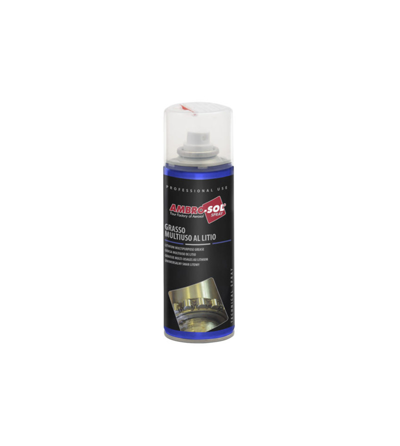 GRAISSE MULTIFONCTION AMBRO-SOL AULITHIUM (AEROSOL 200ML) ATELIER sur le site du spécialiste des deux roues O-TAKET.COM