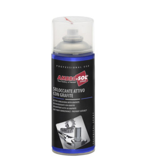 DEGRIPPANT ACTIF AMBRO-SOL AU GRAPHITE (AEROSOL 400ML). ATELIER sur le site du spécialiste des deux roues O-TAKET.COM