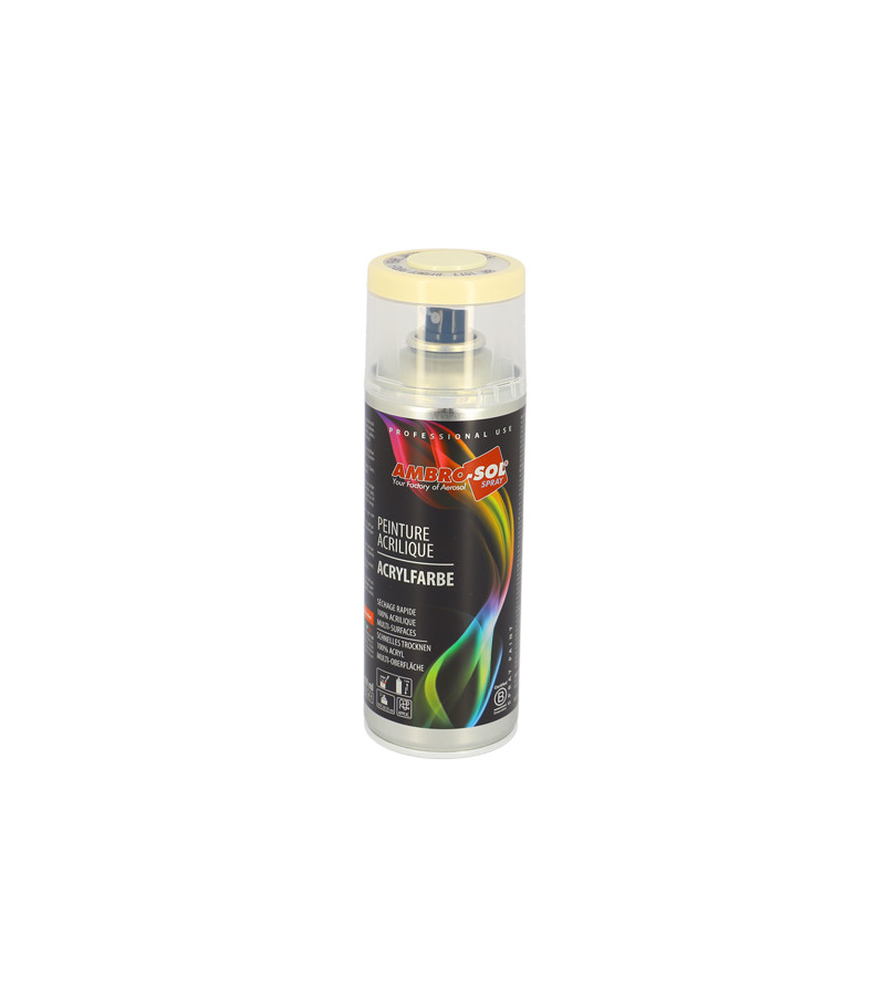 BOMBE PEINTURE AMBRO-SOL RAL 1013 BLANC PERLE (AEROSOL 400ML)